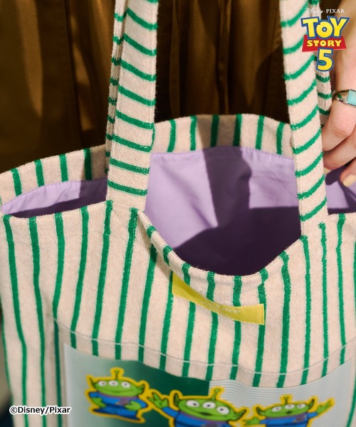 Disney（ディズニー） トートバッグ 「TOY STORY 5」ストライプパイル