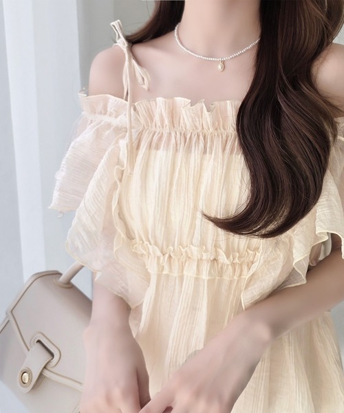 「mily bilet」 ノースリーブブラウス MEDIUM チャコール レディース_画像9