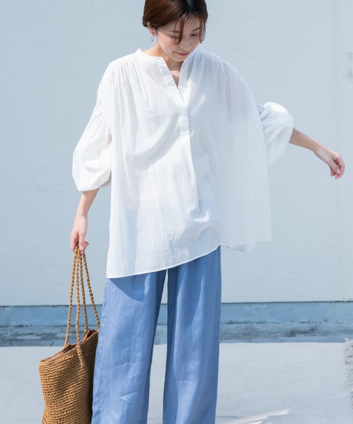 「URBAN RESEARCH DOORS」 長袖チュニック MEDIUM ブラック レディース_画像3