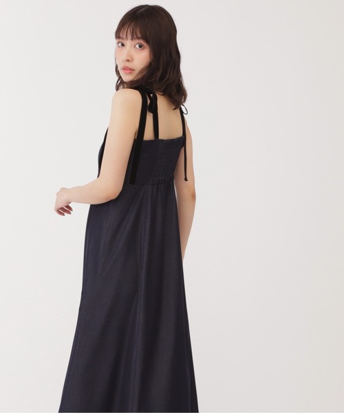 「JILL by JILL STUART」 キャミソールワンピース SMALL ブラック レディース_画像9