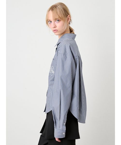 「SORIN」 長袖シャツ 38 ライトブルー レディース_画像6