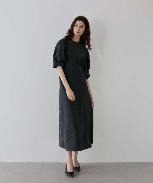 「J by blue」 7分袖ワンピース MEDIUM ミント レディース_画像2