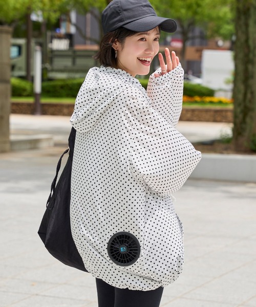 空調風神服 STARTER KITフーディプルオーバー×ファンバッテリー　M KOBE LETTUCE（神戸レタス） 「 空調風神服 」 STARTER KITフーディ