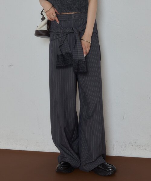 mystic（ミスティック） パンツ 腰巻き2WAYスラックス レディース