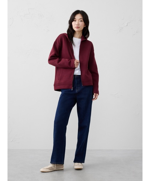 「BANANA REPUBLIC FACTORY STORE」 ジップアップパーカー M ベージュ レディース_画像4