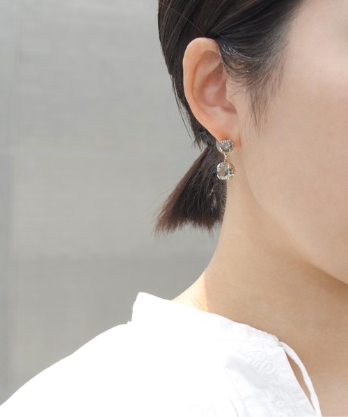 petitcro ピアス 「petitcro」ブラッククリスタル ピアス レディース