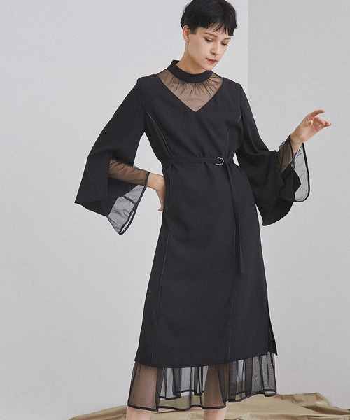 ワンピース チュールブロッキングワンピース Zozotown Paypayモール店 通販 Paypayモール