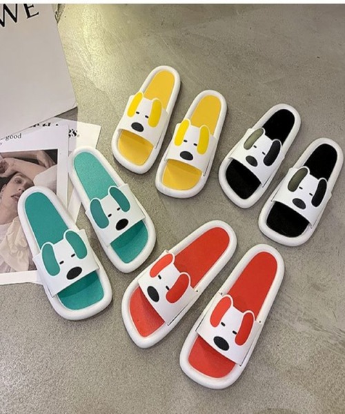 スリッパ ルームシューズにも使えるたれ耳犬シャワーサンダルスリッパ (レディース/メンズ両用)|ZOZOTOWN |01