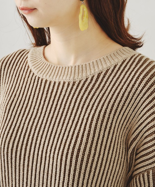 新品♡AGAWD♡バイカラーリブニット♡送料込み バイカラーリブニット | ZAZABYS