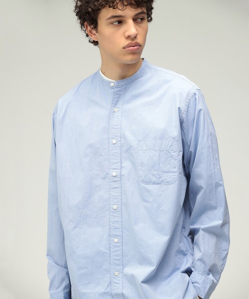 BEAMS+（ビームスプラス） シャツ Band Collar 120/3 Broad Classic 