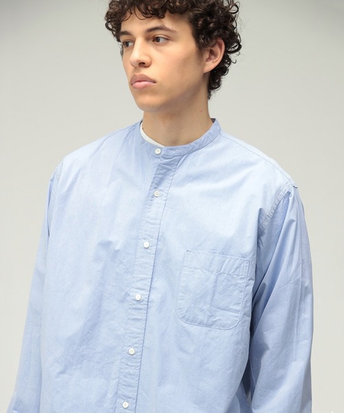 BEAMS+（ビームスプラス） シャツ Band Collar 120/3 Broad Classic 