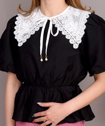 DAY CLOSET つけ襟 付け襟 レディース レースビッグカラー付け襟
