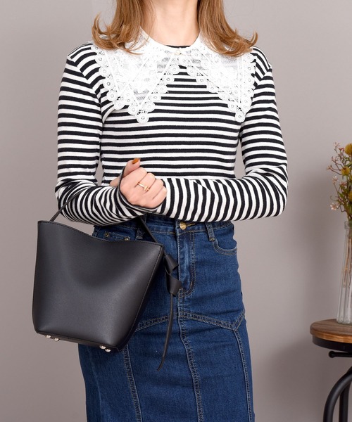 DAY CLOSET つけ襟 付け襟 レディース レースビッグカラー付け襟