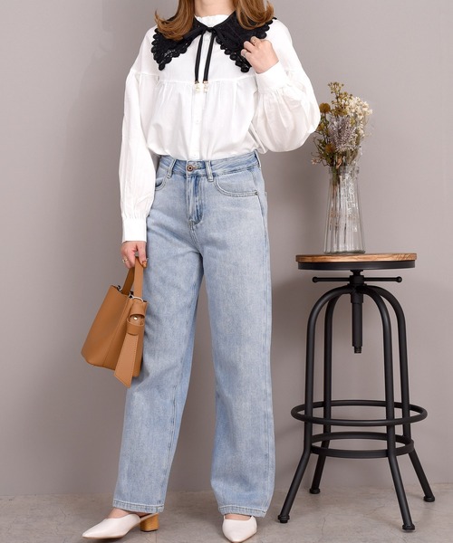 DAY CLOSET つけ襟 付け襟 レディース レースビッグカラー付け襟 A