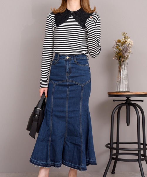 DAY CLOSET つけ襟 付け襟 レディース レースビッグカラー付け襟 A