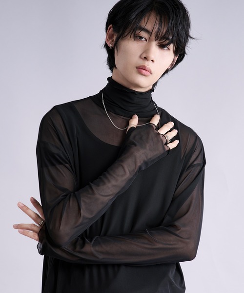 Ellno Loset（エルノロゼット） tシャツ アソートシアーハイネック