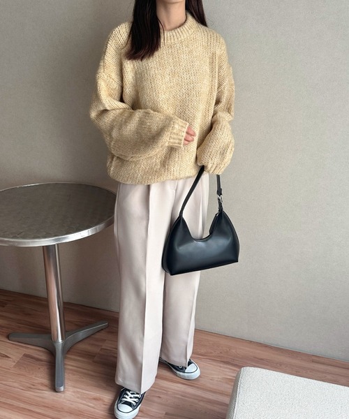 Isn't She？（イズントシー） ワイドパンツ パンツ サイドベルトパンツ