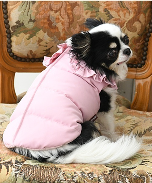 One Octave（ワンオクターブ） 犬 服 One Octave/フリル襟ダウンベスト