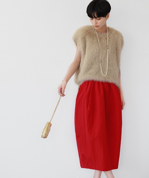 ELFRANK ベスト ジレ シャギーニットベスト レディース : ZOZOTOWN