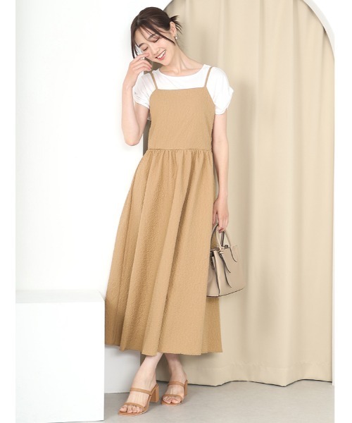 ワンピース may fifth ワンピース ジャガードキャミワンピース : ZOZOTOWN Yahoo
