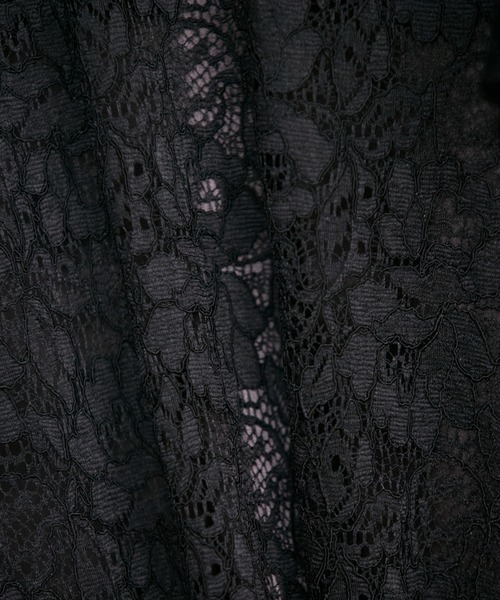 Maglie le cassetto ドレス 「M cassetto」フラワーレースロングドレス