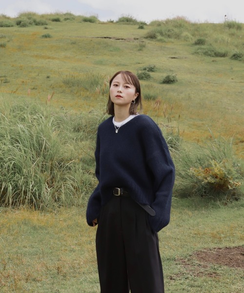 Reurie'（レウリィ） ニット セーター 「7色展開」ウールブレンド