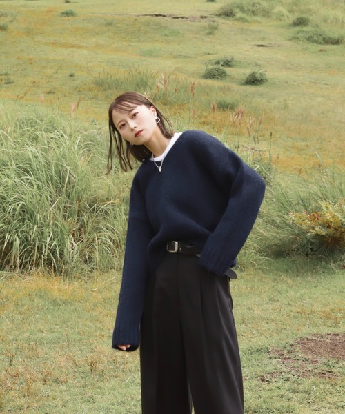 Reurie'（レウリィ） ニット セーター 「7色展開」ウールブレンド