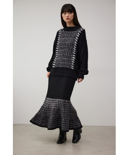 AZUL BY MOUSSY（アズールバイマウジー） スカート ツイードスウィッチ