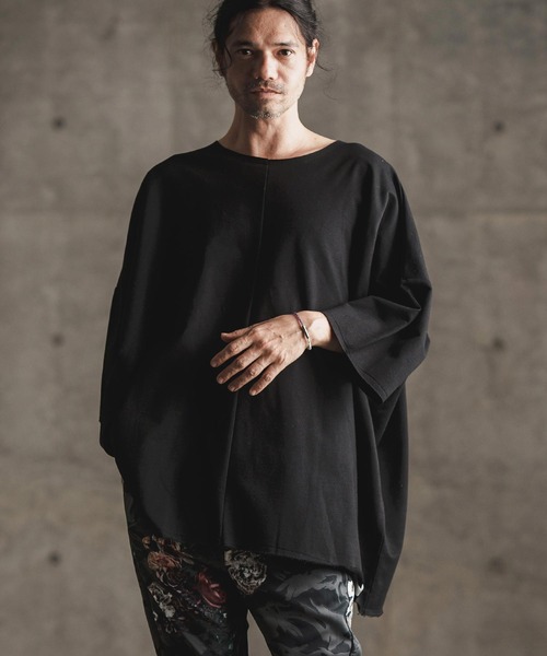 GLIMCLAP / Tシャツ/S/コットン/BLK/16-054-gls-ce GLIMCLAP tシャツ mt8789- Super big cut sew-Mini-pile fabric lining