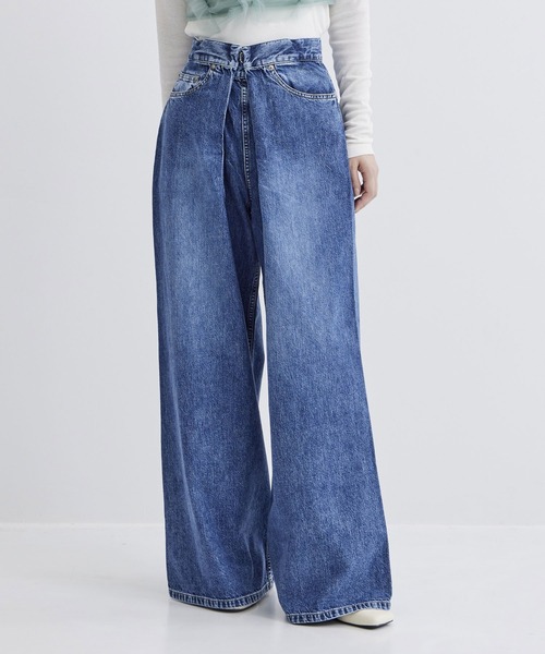 john lawrence sullivan Denim サリバン デニム Washed denim zipped pants