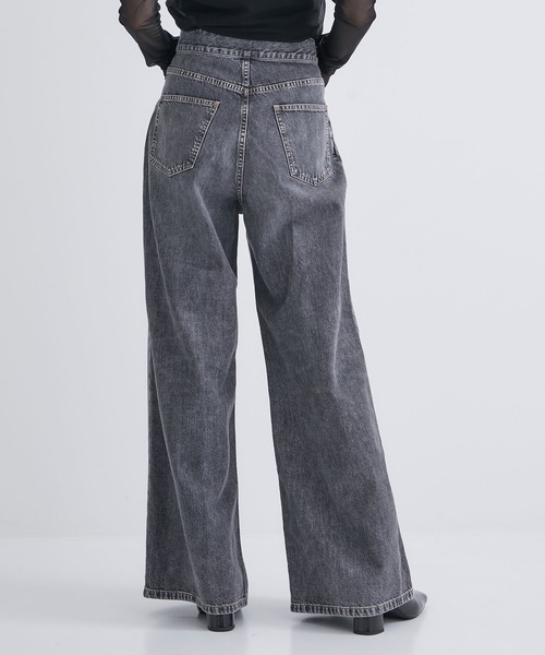 ジョンローレンスサリバン JOHN LAWRENCE SULLIVAN デニム Washed denim zipped pants