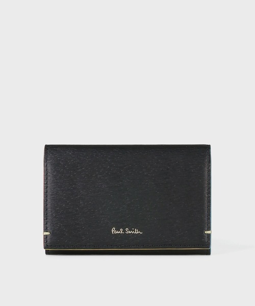Paul Smith カラードエッジ　名刺入れ　新品未使用品 ブラウン カラードエッジ 名刺入れ（ライトグリーン） ｜ポール・スミス