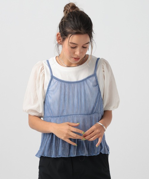 【新品未使用】　デニムキャミソール BAYFLOW BAYFLOW（ベイフロー） キャミソール ラメキャミビスチェ : ZOZOTOWN