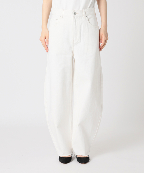 パンツ Spick & Span W by Woadblue BARREL DENIM W by Woadblue / ダブリューバイウォードブルー】BARREL DENIM