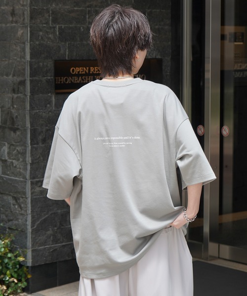 tシャツ 25SS ナチュラルドレープ とろみ肌感 ワンポイント刺繍 ビッグシルエット半袖Tシャツ カットソー ユニセックス「Confirm」 メンズ | Confirm | 26