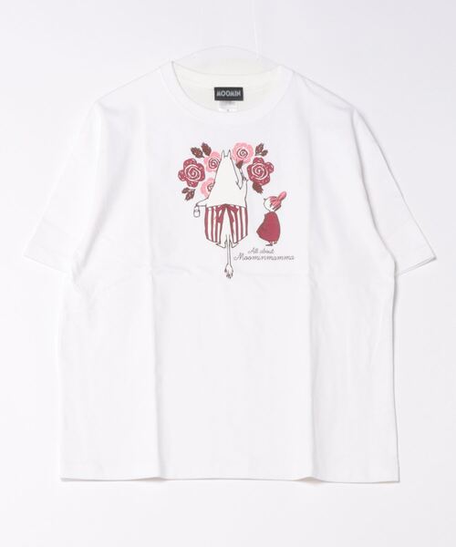 ワイズ Moomin×apart of me リトルミイ 半袖ビッグTシャツ白 ワイズ Moomin×apart of me リトルミイ 半袖ビッグTシャツ白