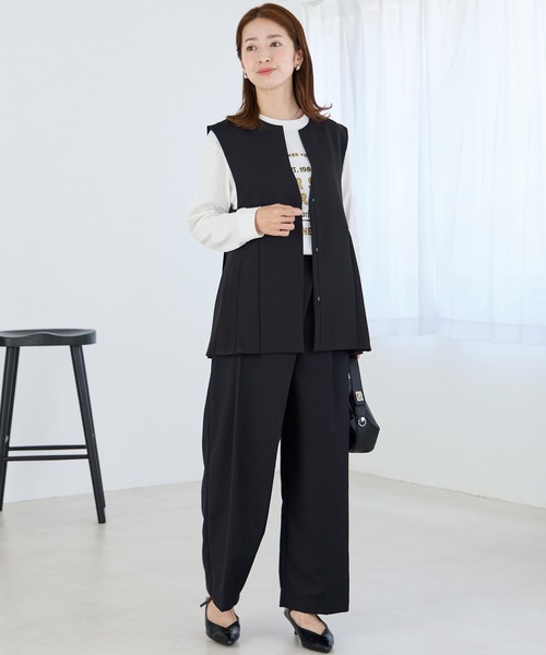 LAVEANGE パンツ ラップワイドパンツ レディース : ZOZOTOWN