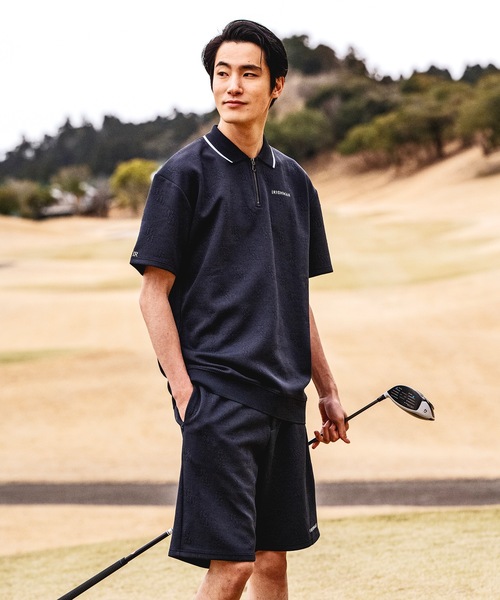 IRISHMAN ポロシャツ 「W-IR」classic jacquard polo shirt
