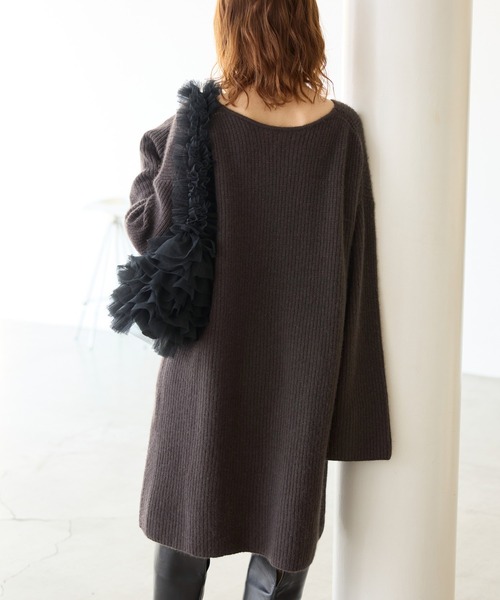 ROPE' PICNIC（ロペ ピクニック） ワンピース FOX混ニットミニ