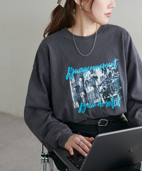 Discoat（ディスコート） tシャツ 「WEB限定」フォトプリントロンT