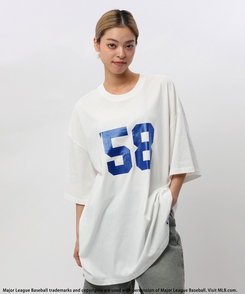 tシャツ 「MLB」ナンバリングロゴT レディース メンズ BACK TO THE FIELD tシャツ 「MLB」ナンバリングロゴT