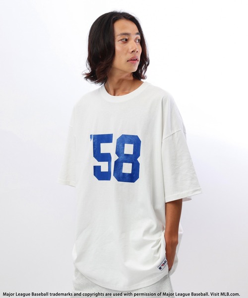 BACK TO THE FIELD tシャツ 「MLB」ナンバリングロゴT