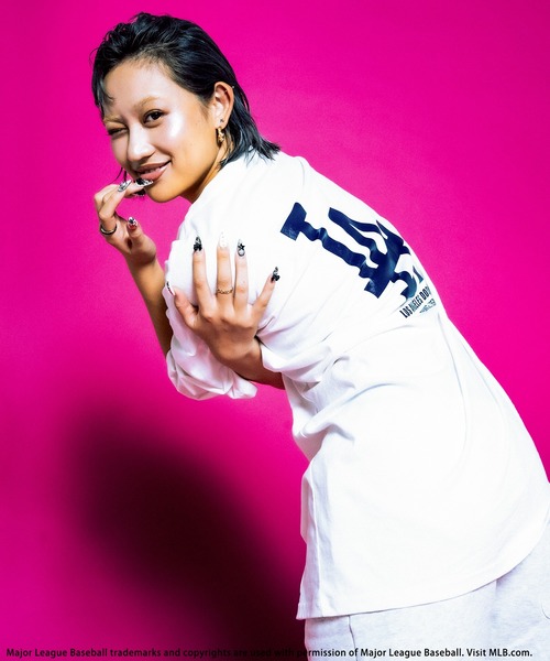 BACK TO THE FIELD tシャツ 「MLB」ナンバリングロゴT