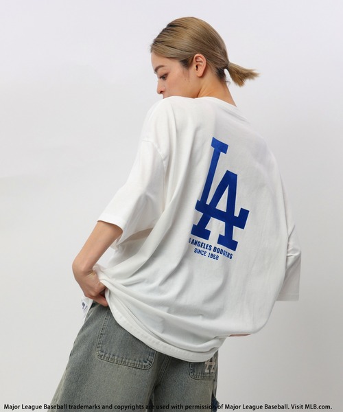 MLBチームロゴ Tシャツ ホワイト 長袖 コットン Tシャツ MLB Apparel ニューヨーク・ヤンキース