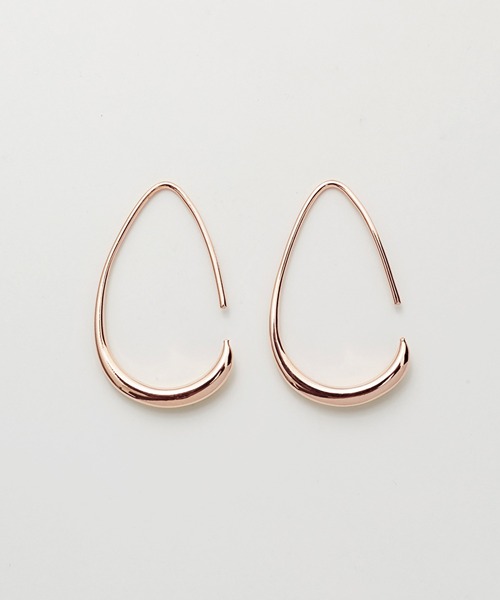 e.m. 両耳用　フープピアス ciite' ピアス シズクフープピアス (両耳用) レディース メンズ