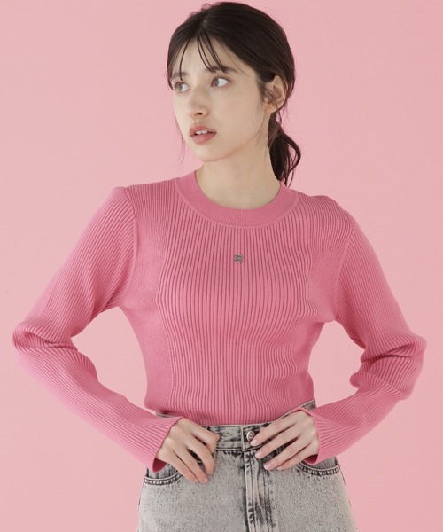希少 美品 ジルサンダー シルク カシミヤ デザイン 半袖 ニット ピンク S 希少 美品 ジルサンダー シルク カシミヤ デザイン 半袖 ニット