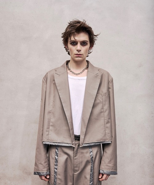 VI E DIT ジャケット テーラードジャケット Cutoff Short Non-Breasted