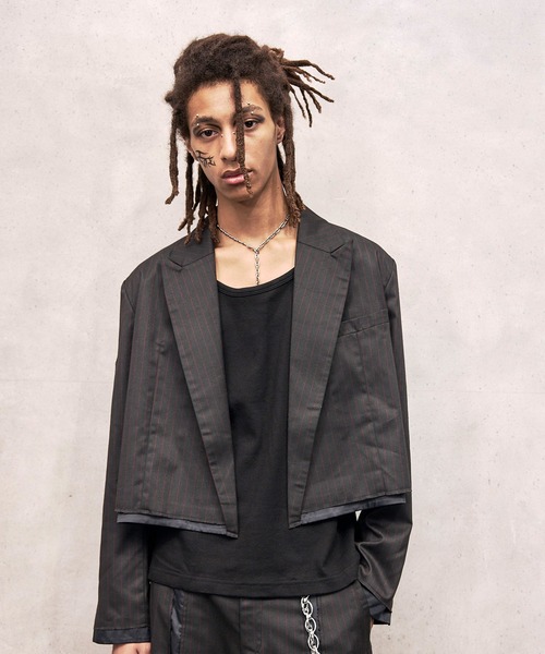 Ameri CUT OFF SHORT JACKET テーラードジャケット　M VI E DIT ジャケット テーラードジャケット Cutoff Short Non-Breasted