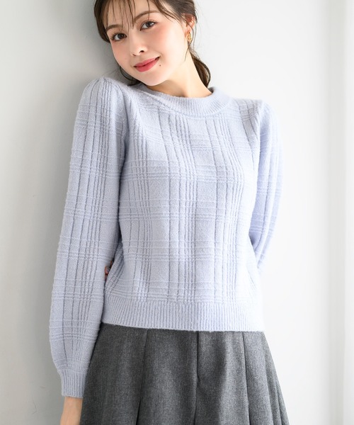 MISCH MASCH ニット セーター 2024秋冬新作ラメフラッフィー