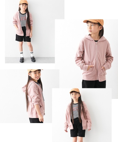 デュべティカ　半袖パーカー　ジップアップ（150㎝、130㎝）　セット売り デュべティカ 半袖パーカー ジップアップ（150㎝、130㎝） セット売り